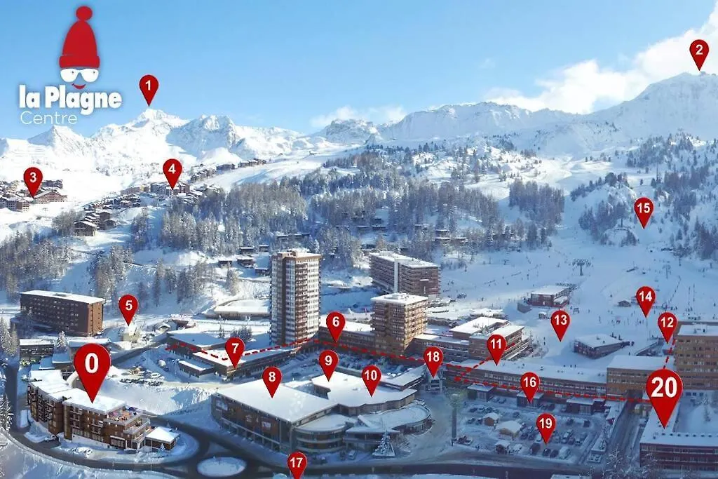 Les Cristaux De La Plagne Appartement 8 Personnes Lodges A505 0*, La Plagne-Tarentaise
